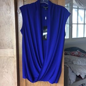 Blue camisole and blouse set- size M